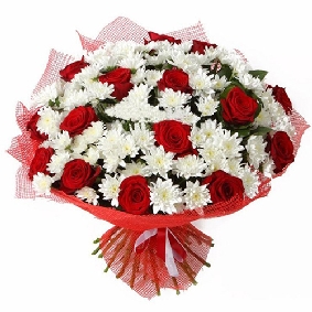 Chrysanthemums and roses Bouquet